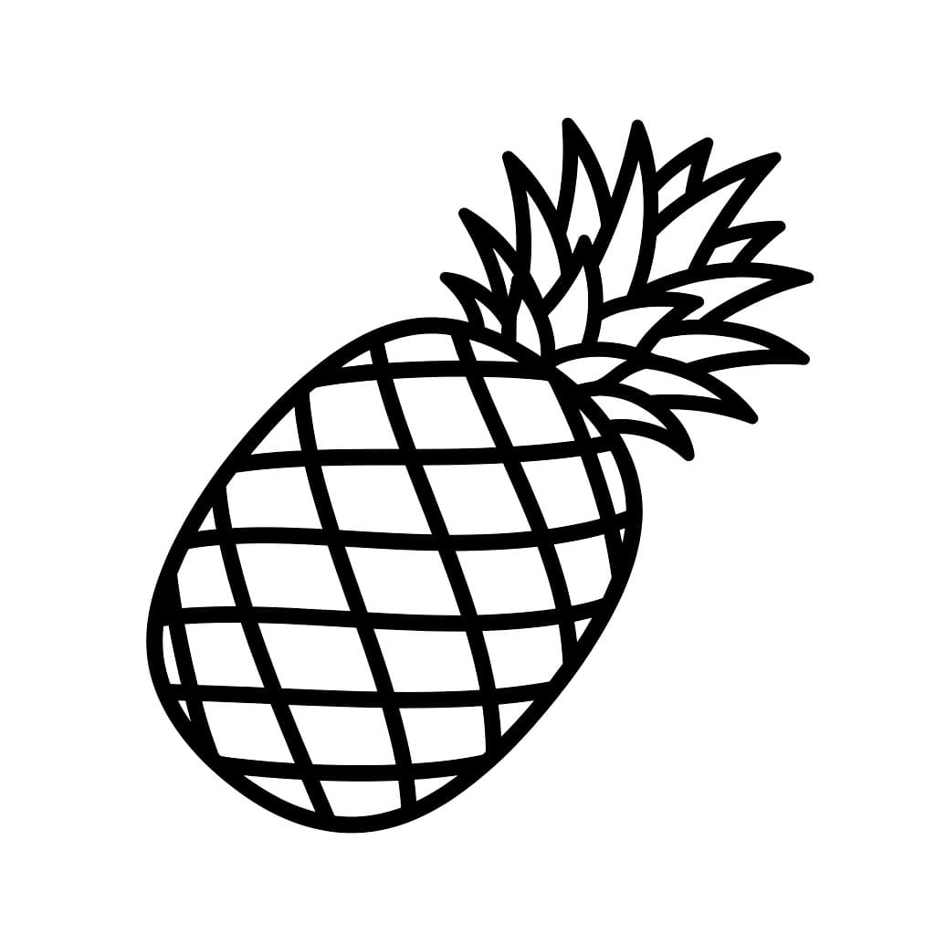 Skjenkende ananas fargelegging