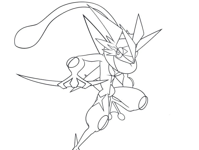 Skriv ut Pokemon Greninja fargelegging