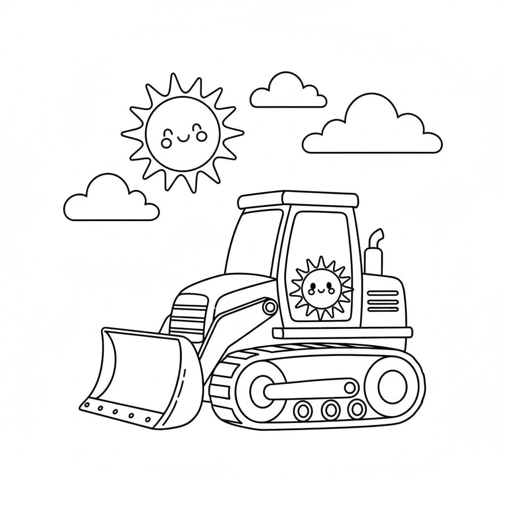 Sol Bulldozer fargelegging