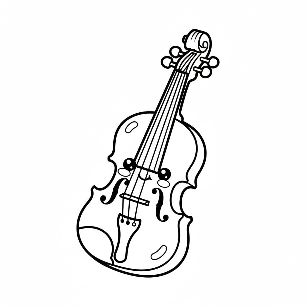 Søt fiolin fargelegging