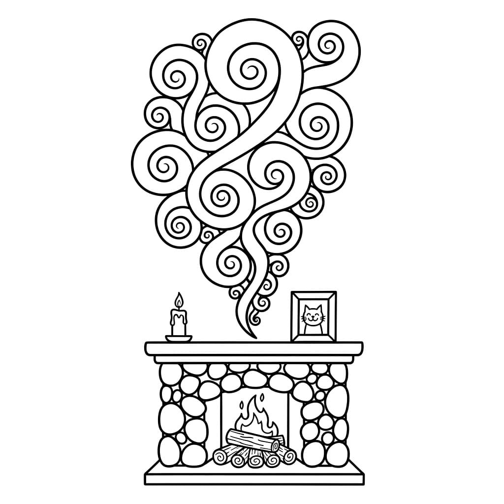 Spiral røykpeis fargelegging