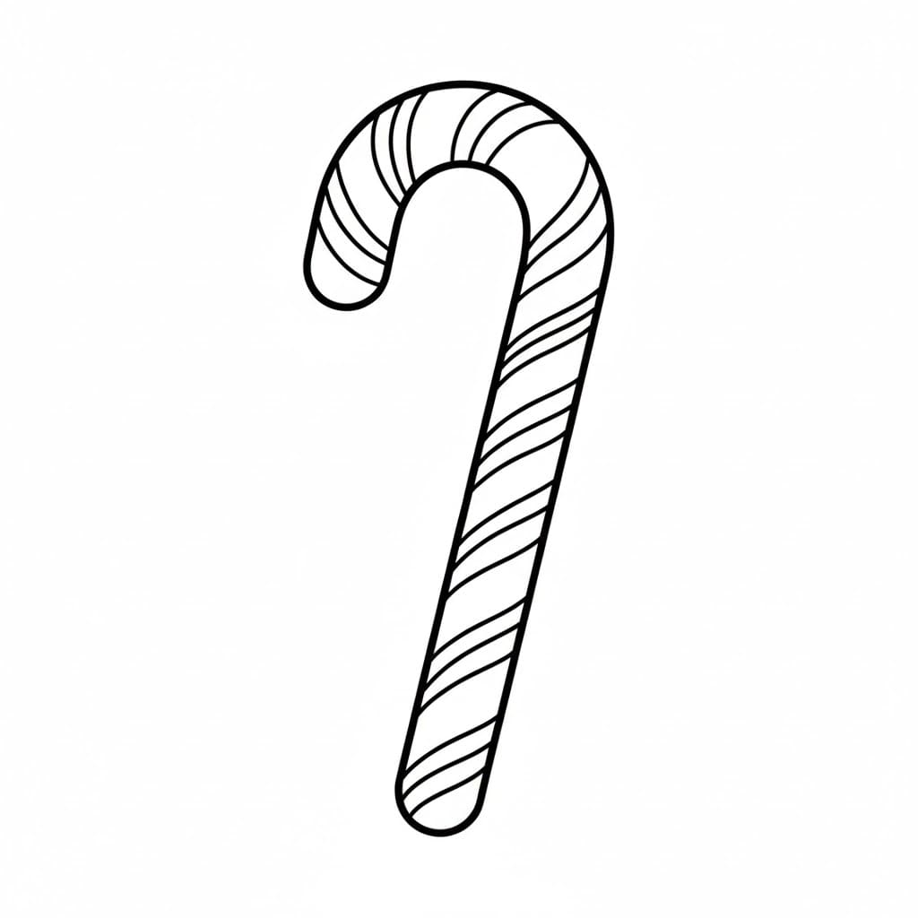 Spiralstripete sukkerstang fargelegging