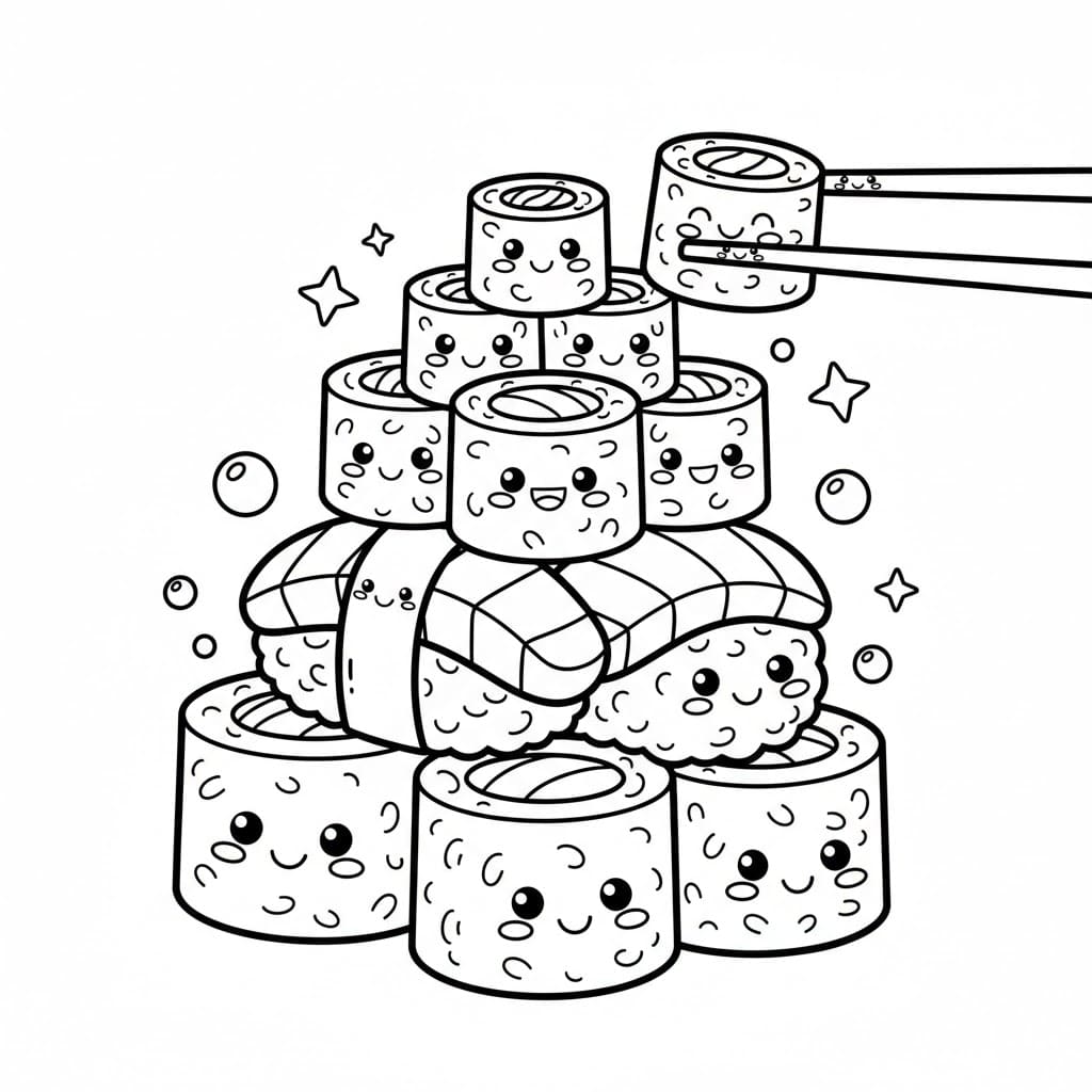 Stegsushi fargelegging