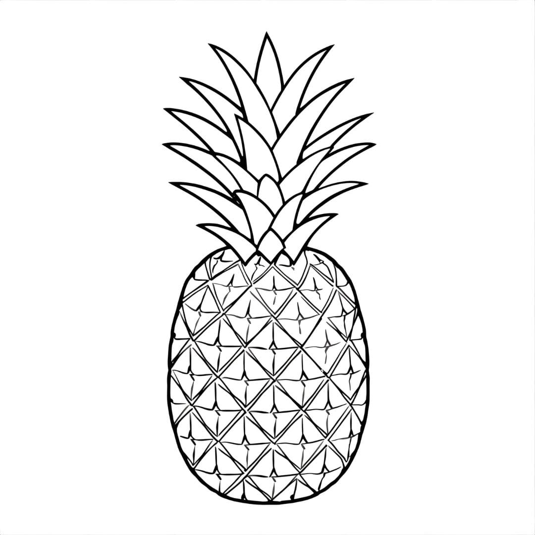 Stor ananas fargelegging