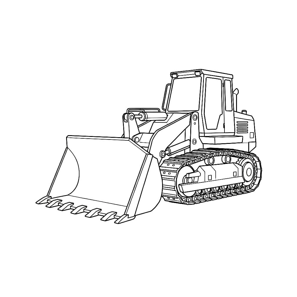 Stor bulldoserskuffe fargelegging