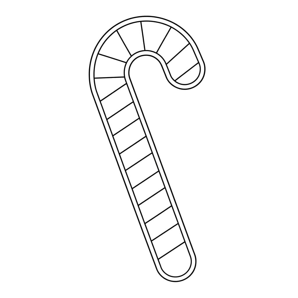 Stripete sukkerstang fargelegging