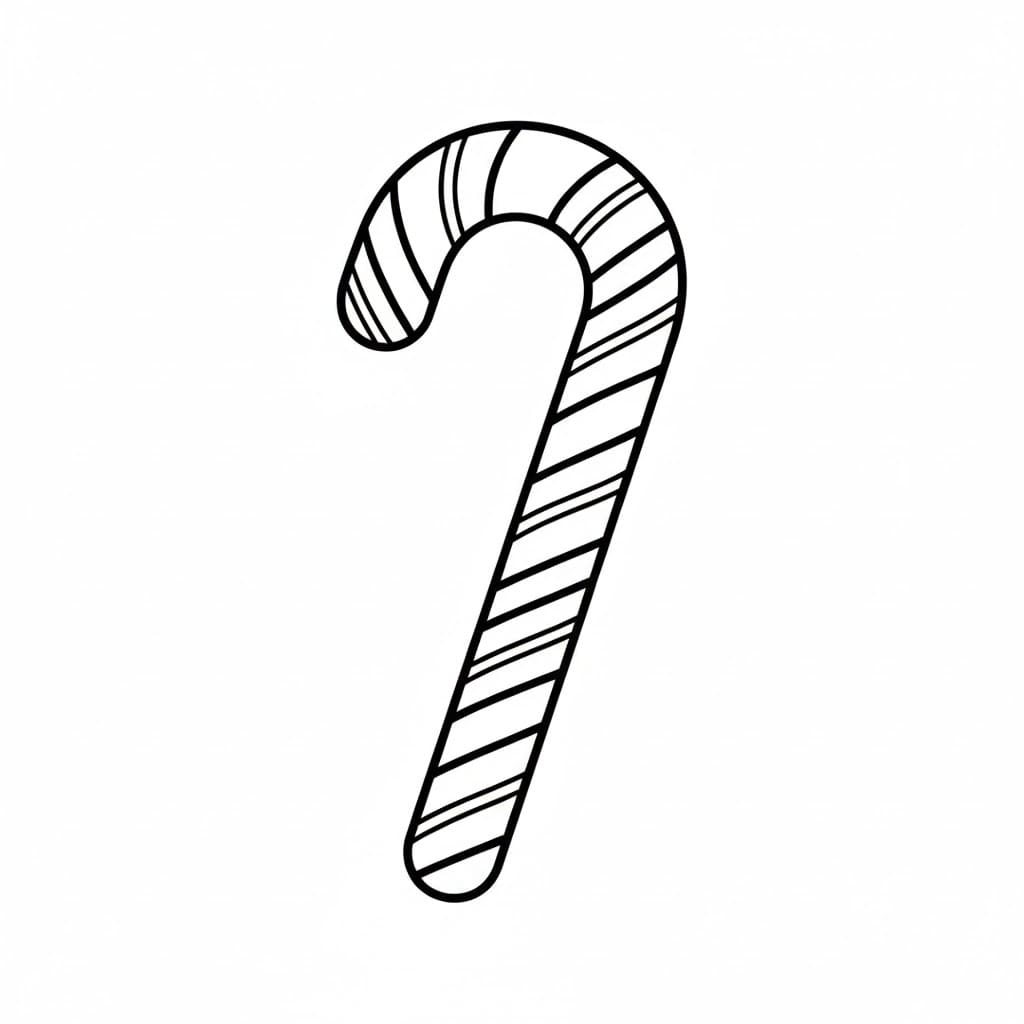 Sukkerstang med dristig ytterstripe fargelegging