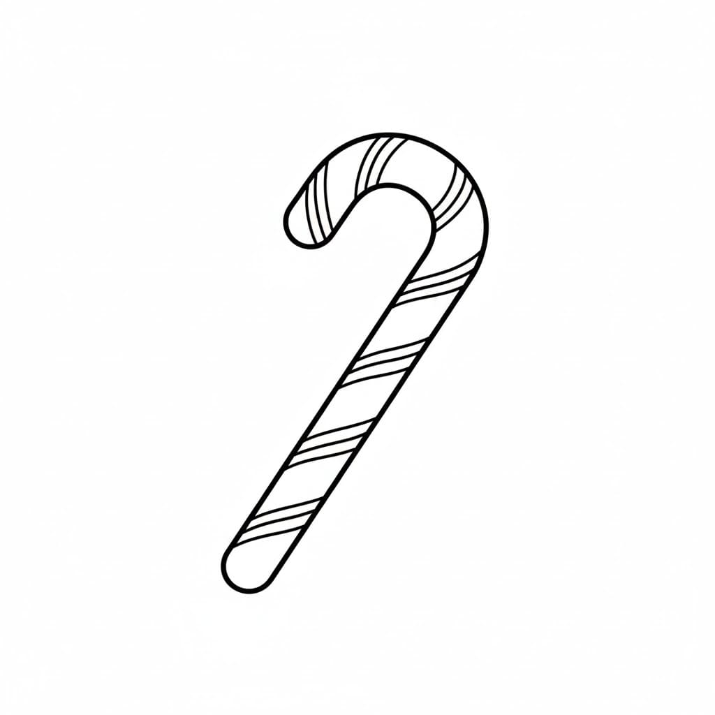 Sukkerstang vippet diagonalt fargelegging