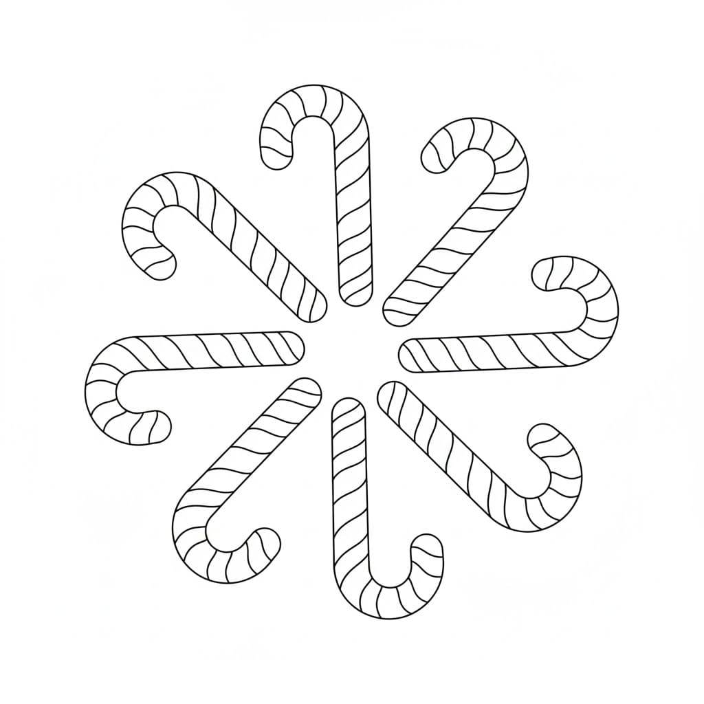 Sukkerstangsirkel fargelegging