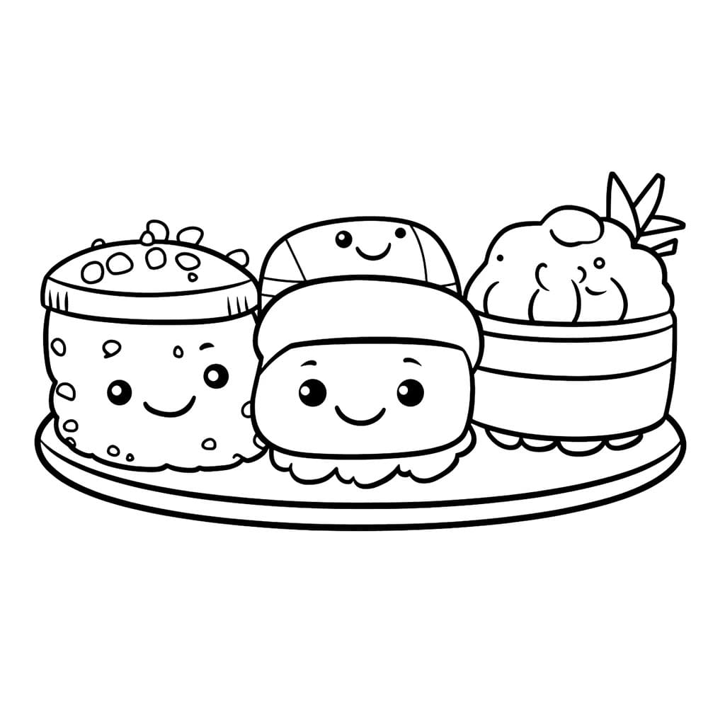 Sushi Vanlig fargelegging