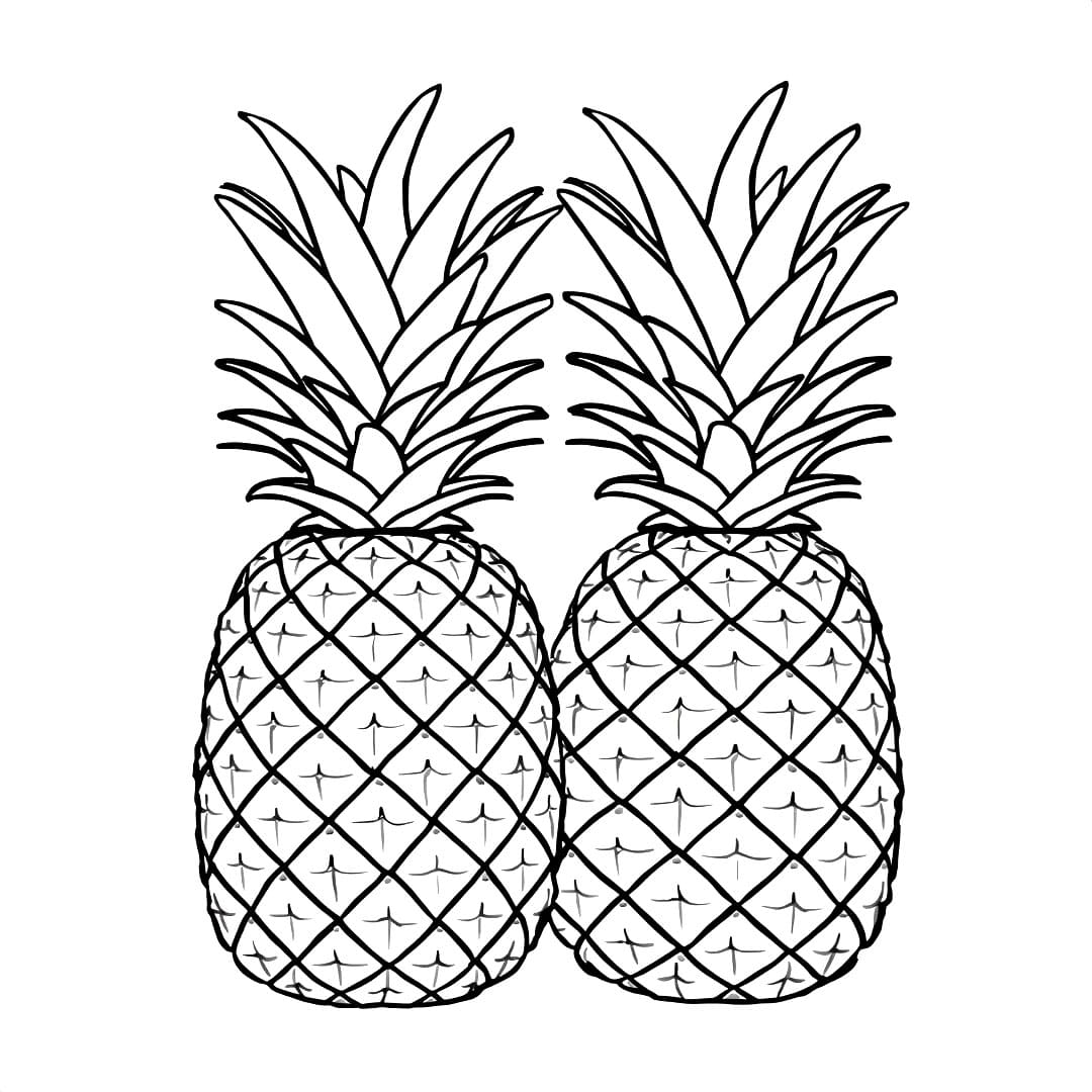 To ananas gratis fargelegging