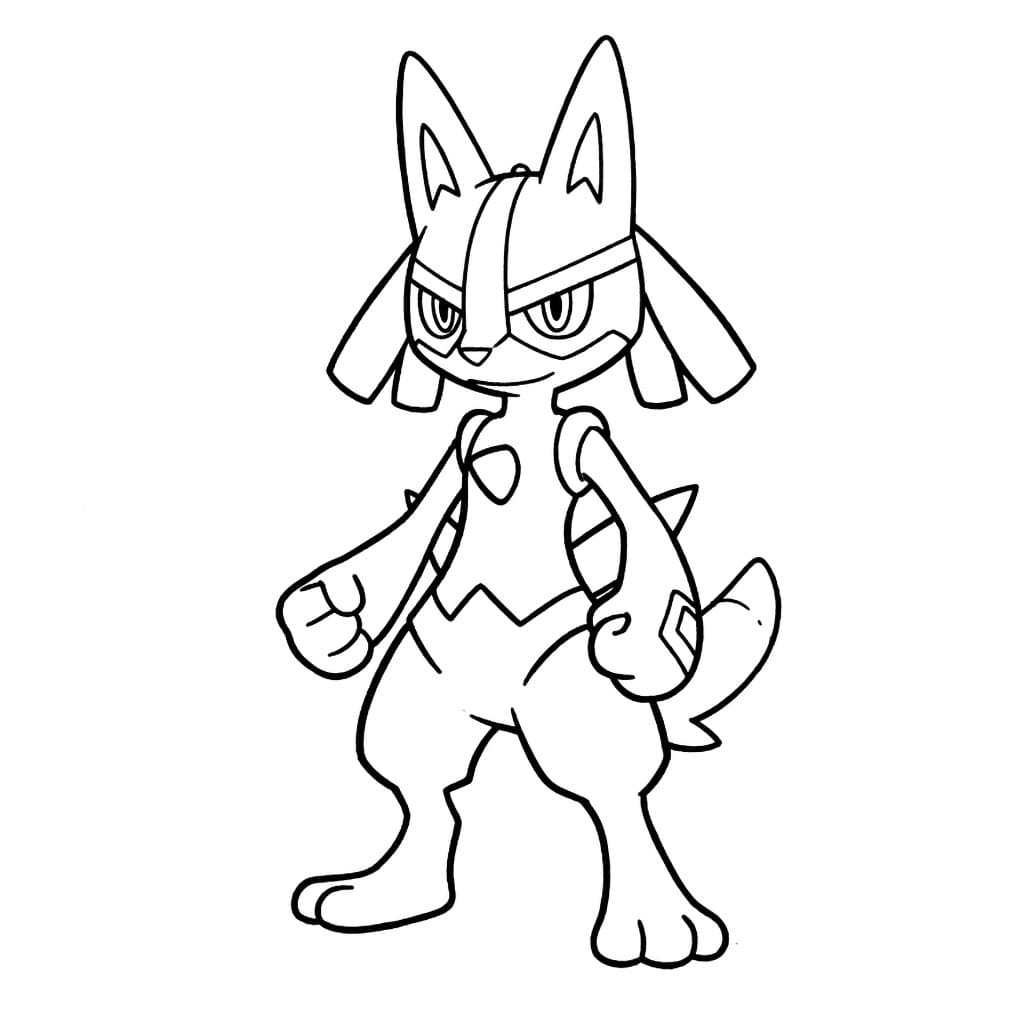 Unge Lucario fargelegging