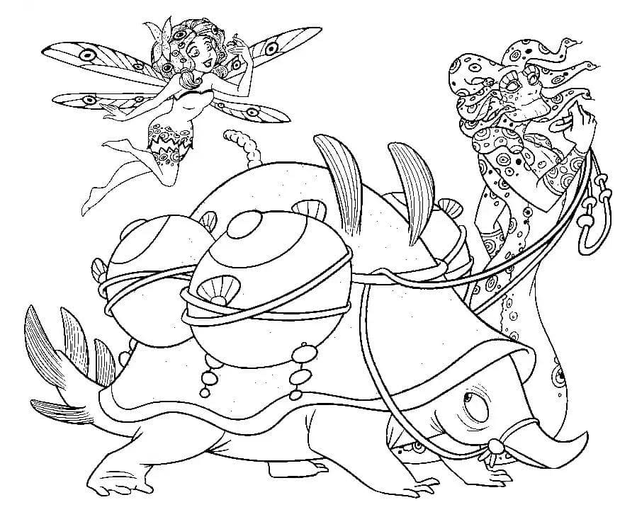 Utskriftbar Mia og Meg fargelegging