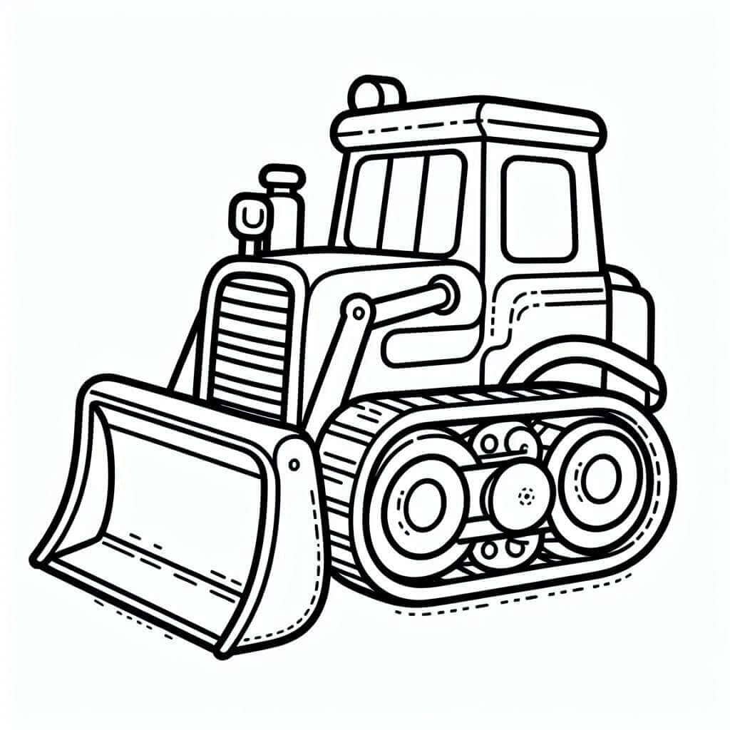 Utskrivbar bulldoser fargelegging