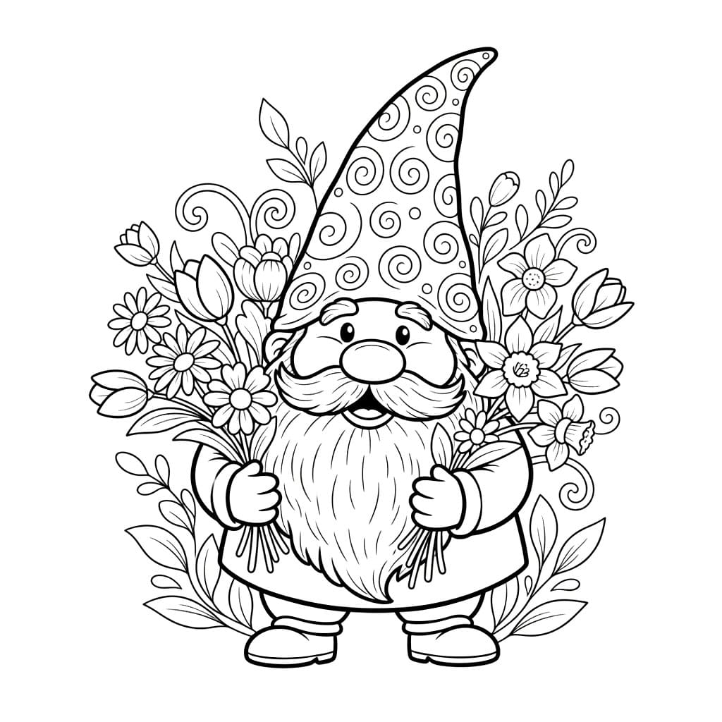 Vår Gnome fargelegging