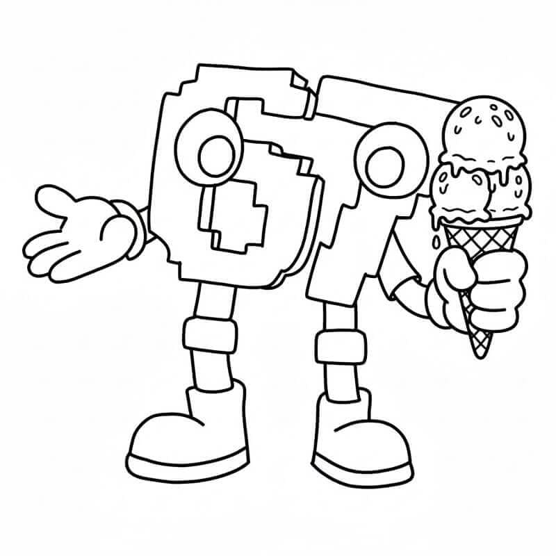 67 Brainrot med iskrem fargelegging