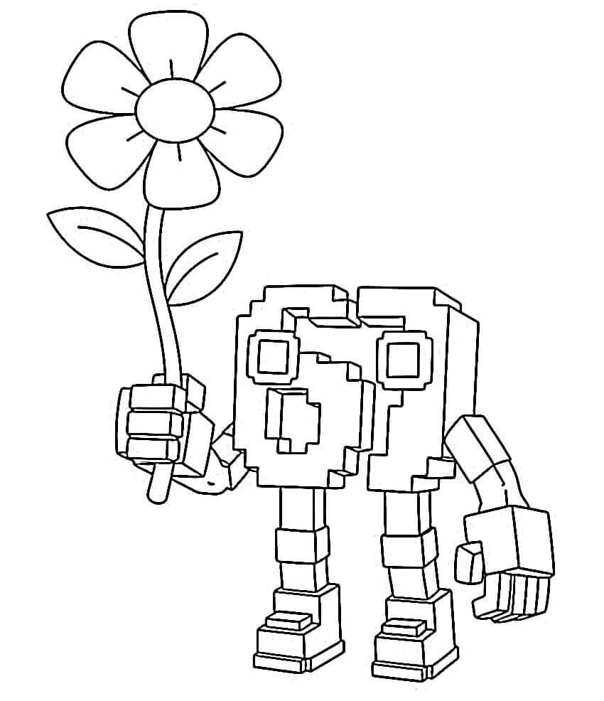 67 Brainrot og blomst fargelegging