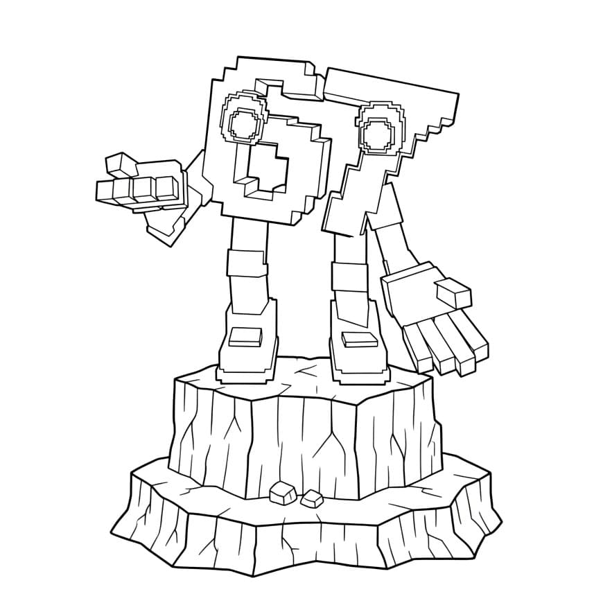 67 Brainrot på en stein fargelegging