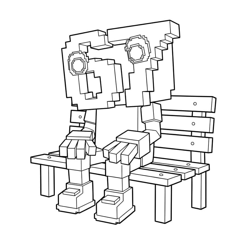 67 Brainrot på en stol fargelegging