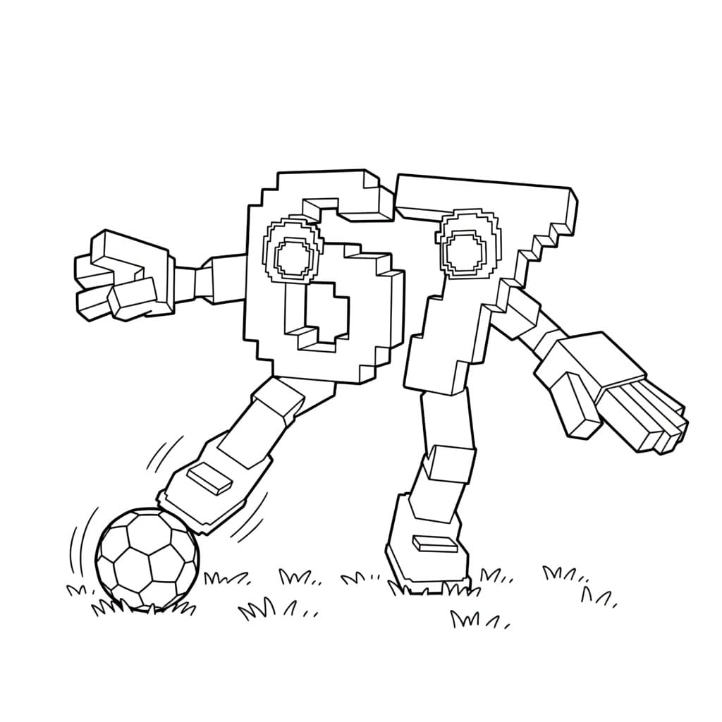 67 Brainrot spiller fotball fargelegging