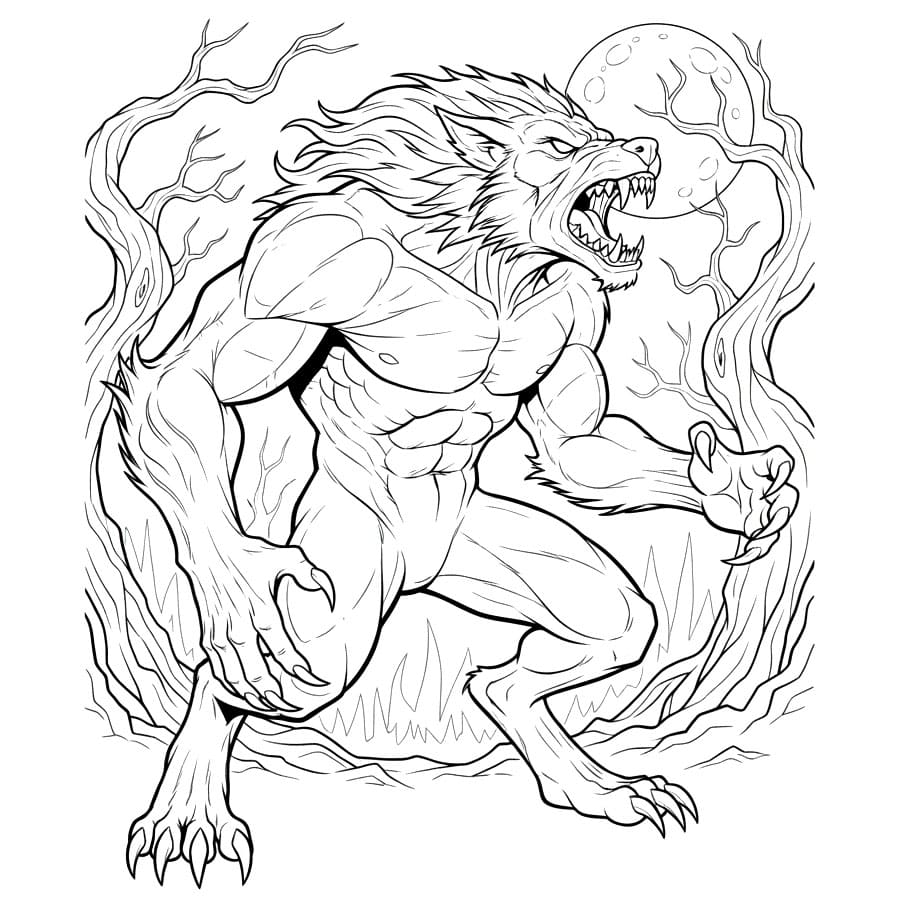 Aggressiv Varulv fargelegging