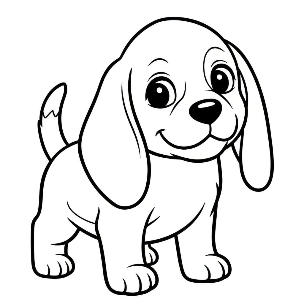 Beagle valp fargelegging