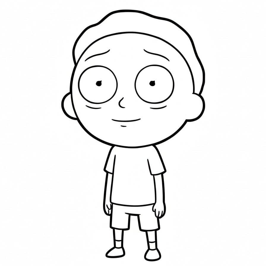 Chibi Morty fargelegging