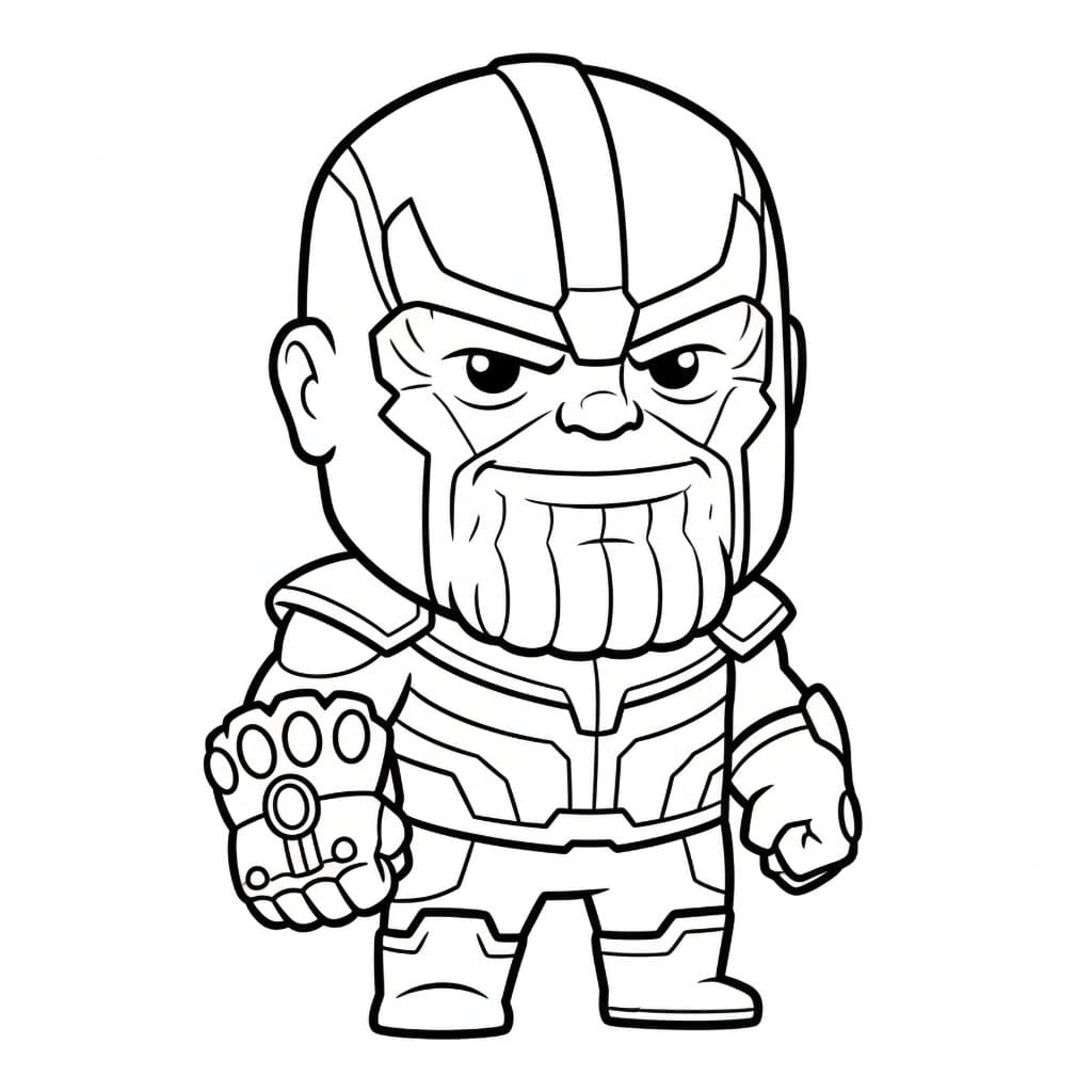 Chibi Thanos fargelegging