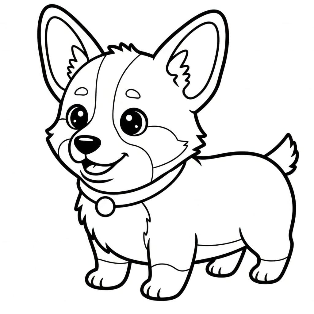 Corgi valp fargelegging