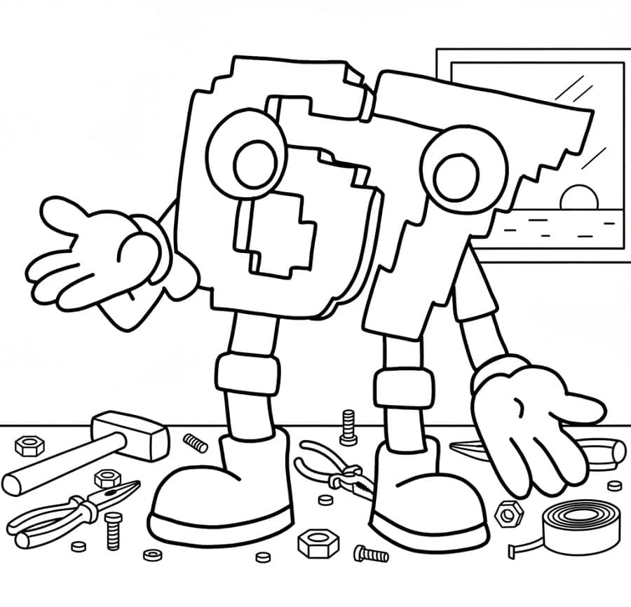 Enkel 67 Brainrot fargelegging