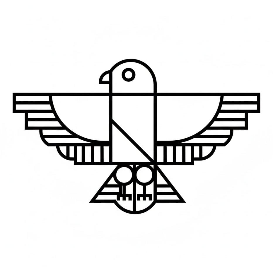 Enkel nordisk hauk fargelegging