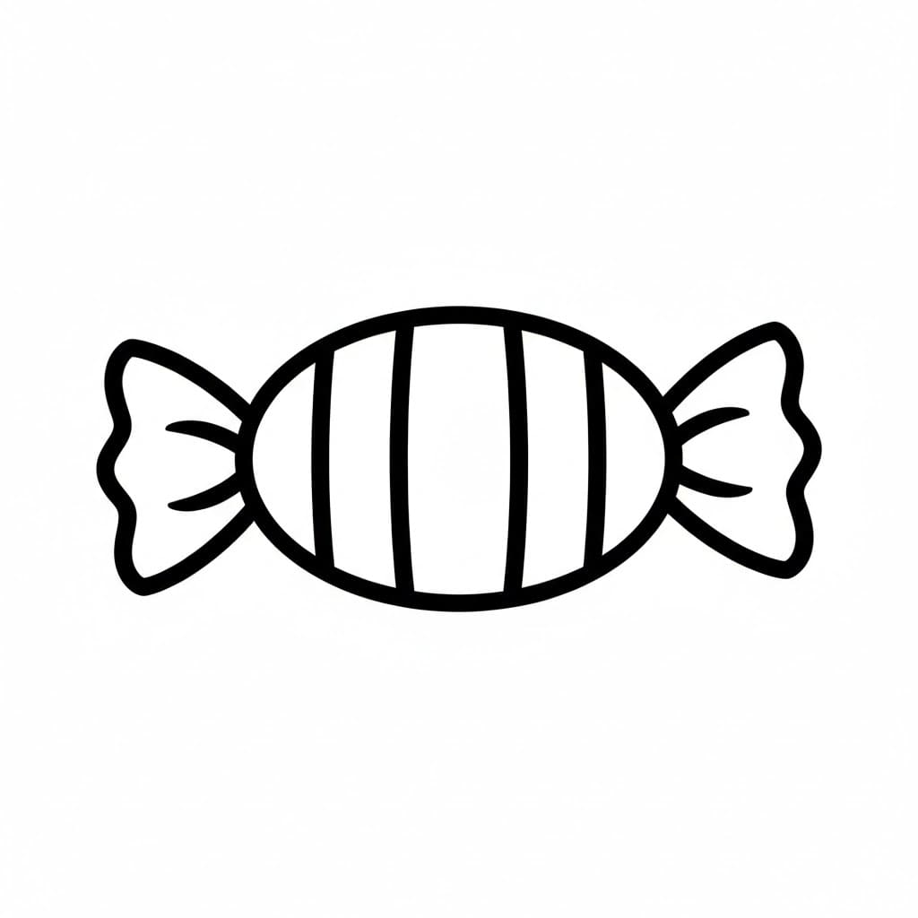 Enkelt Innpakket Sukkertøy fargelegging