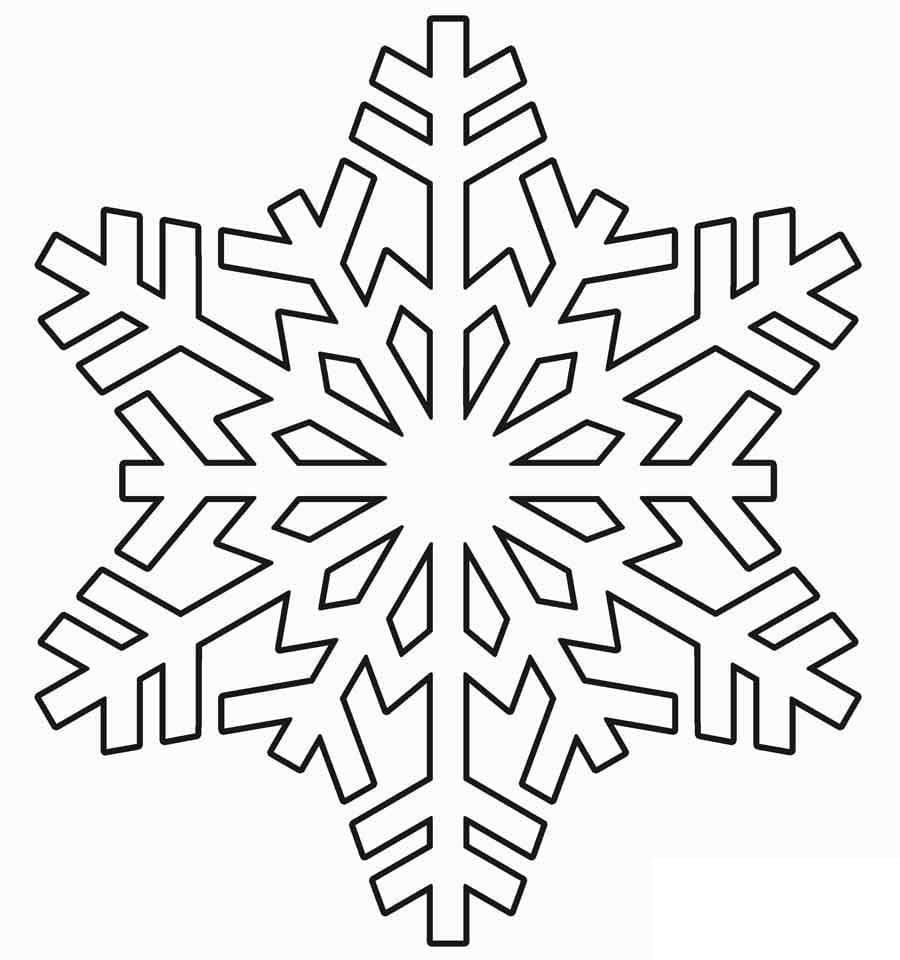 Et snøfnugg gratis fargelegging