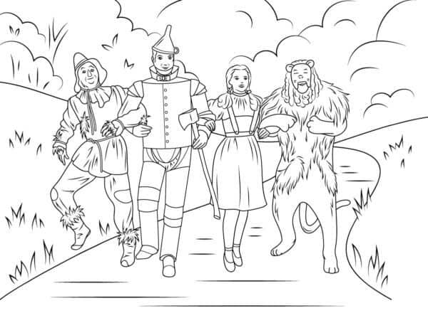 Trollmannen fra Oz fargelegging