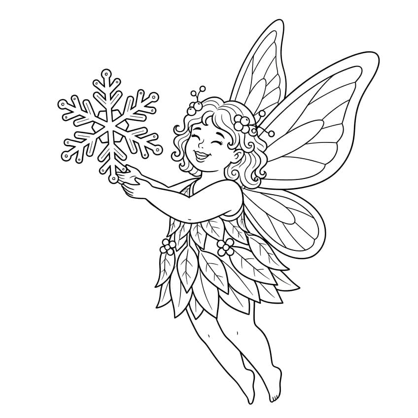 Fe og Snøfnugg fargelegging