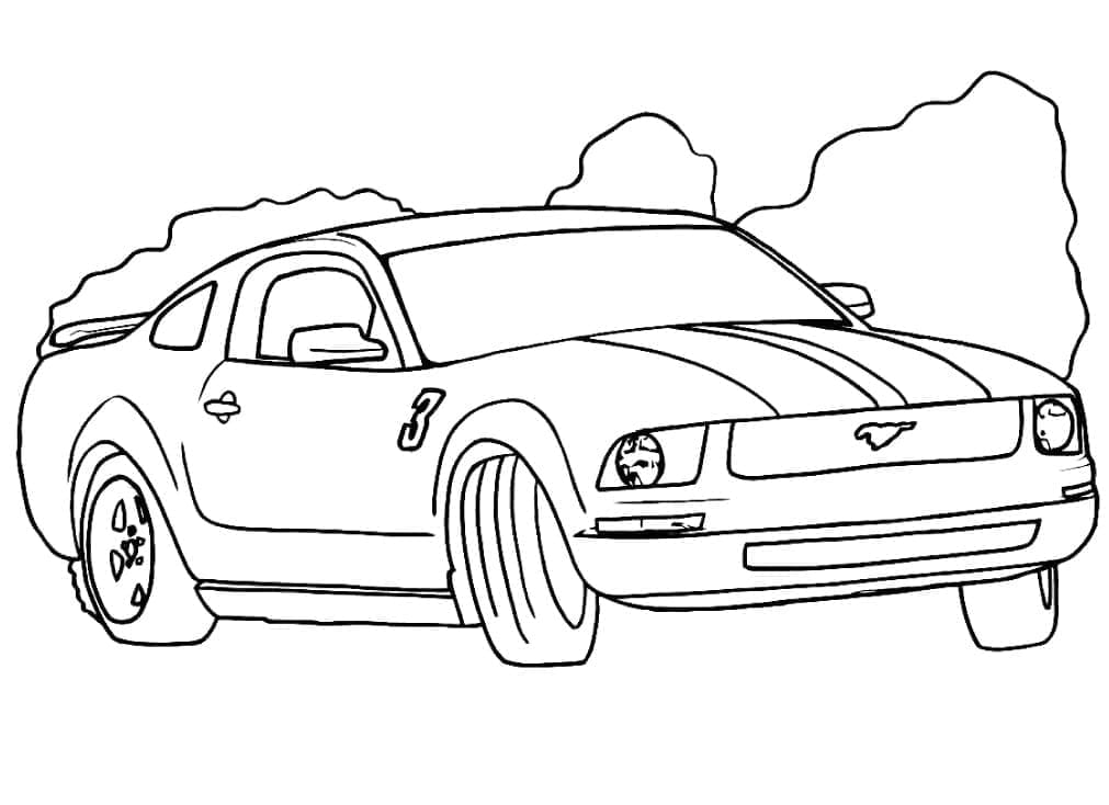 Fin Ford Mustang fargelegging