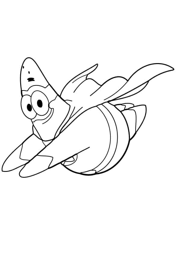 Flyvende Patrick Stjerne fargelegging