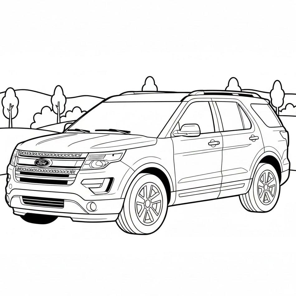 Ford Explorer SUV fargelegging