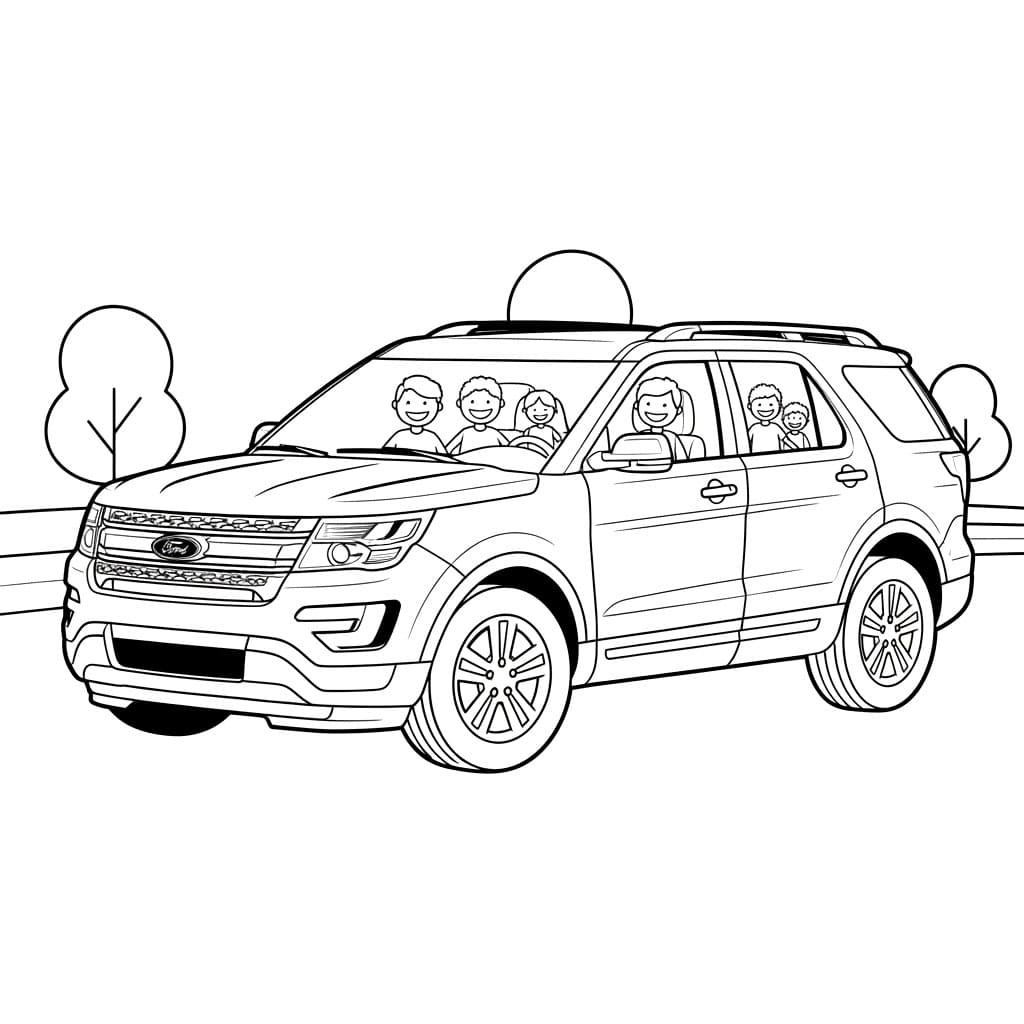 Ford Familie SUV fargelegging