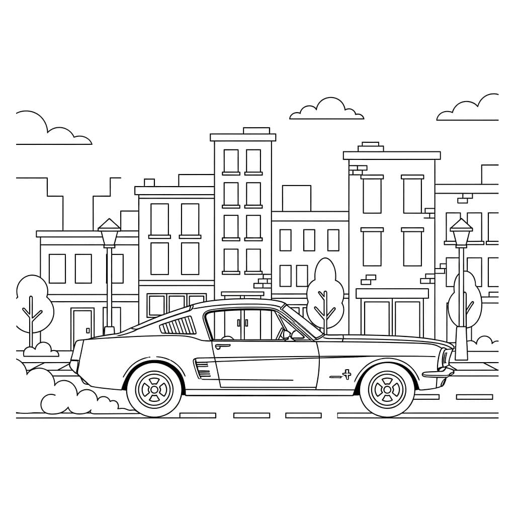 Ford Kjøring i Byen fargelegging