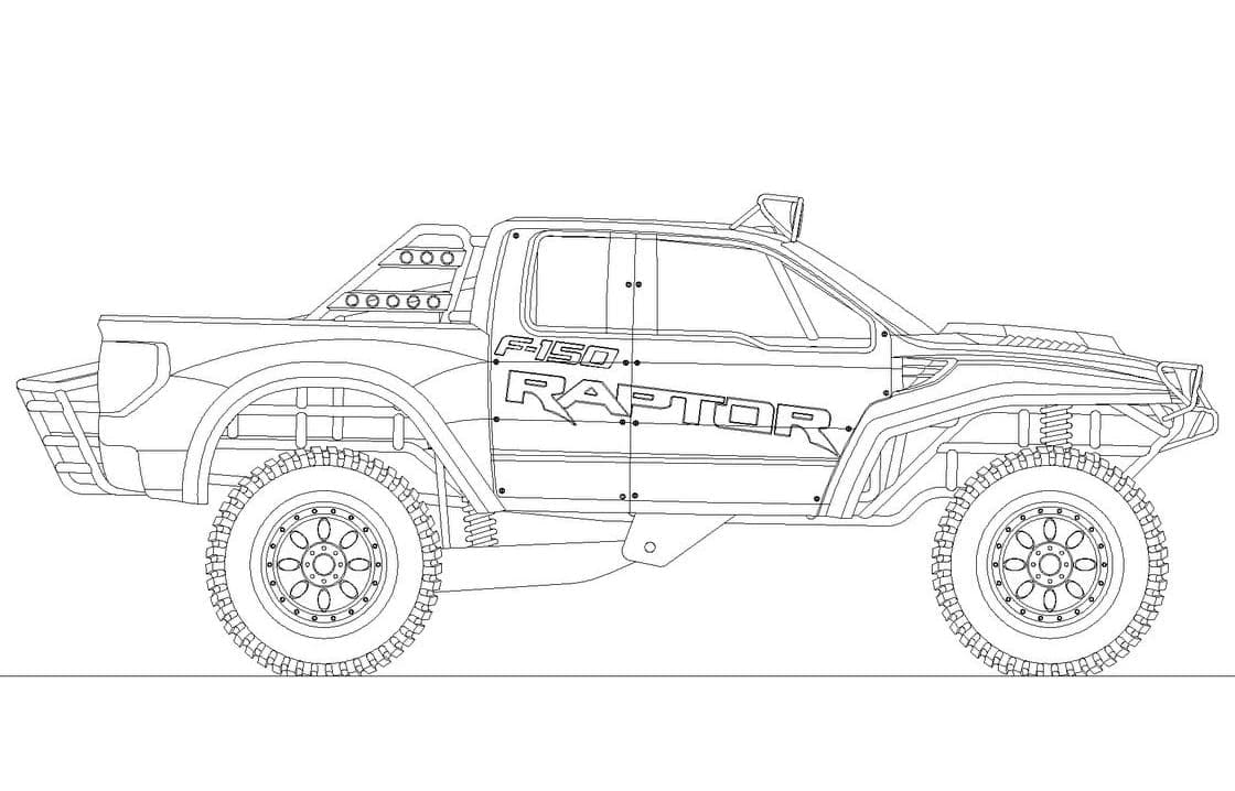 Ford Raptor lastebil fargelegging