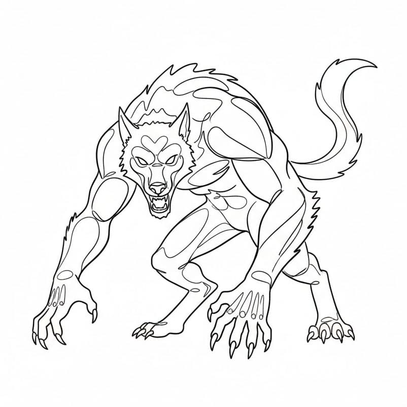 Fremoverlent Varulv fargelegging