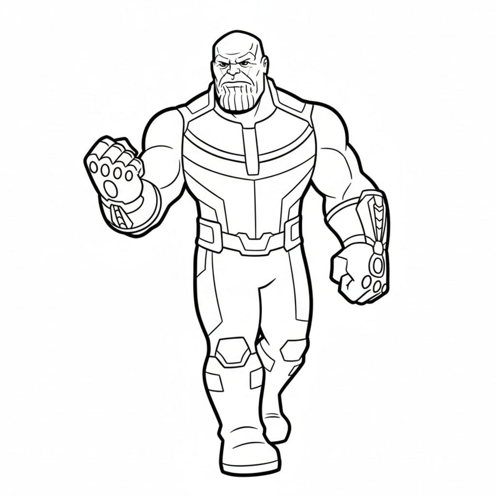 Gående Thanos fargelegging