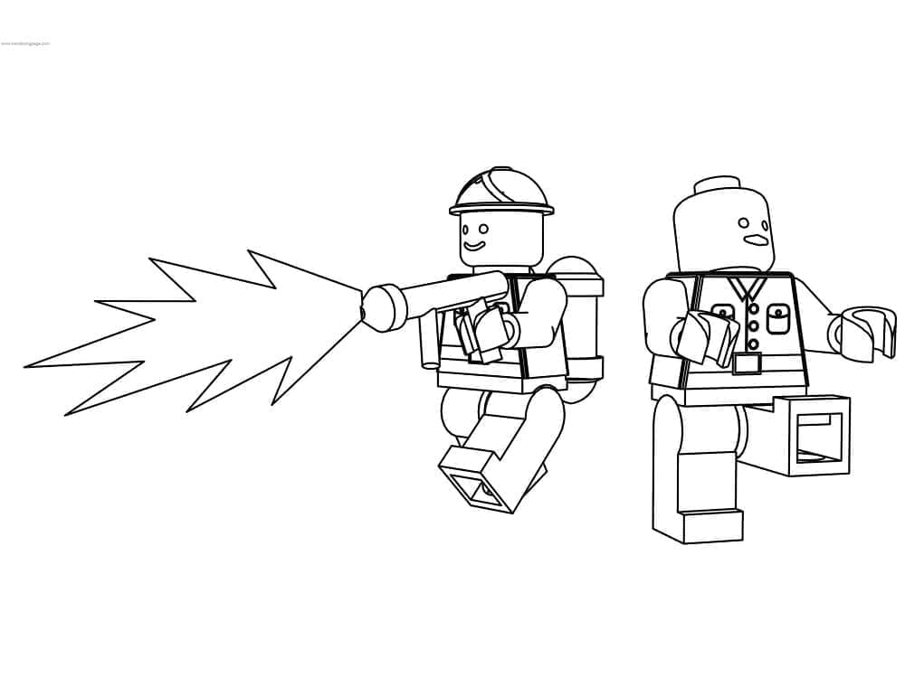 Gratis utskrivbar Lego City fargelegging