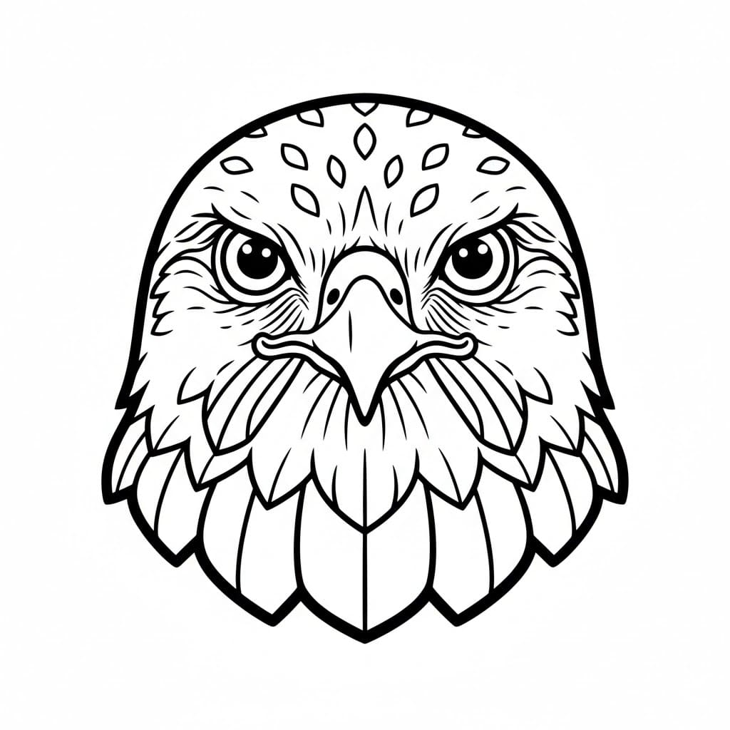 Haukehode fargelegging