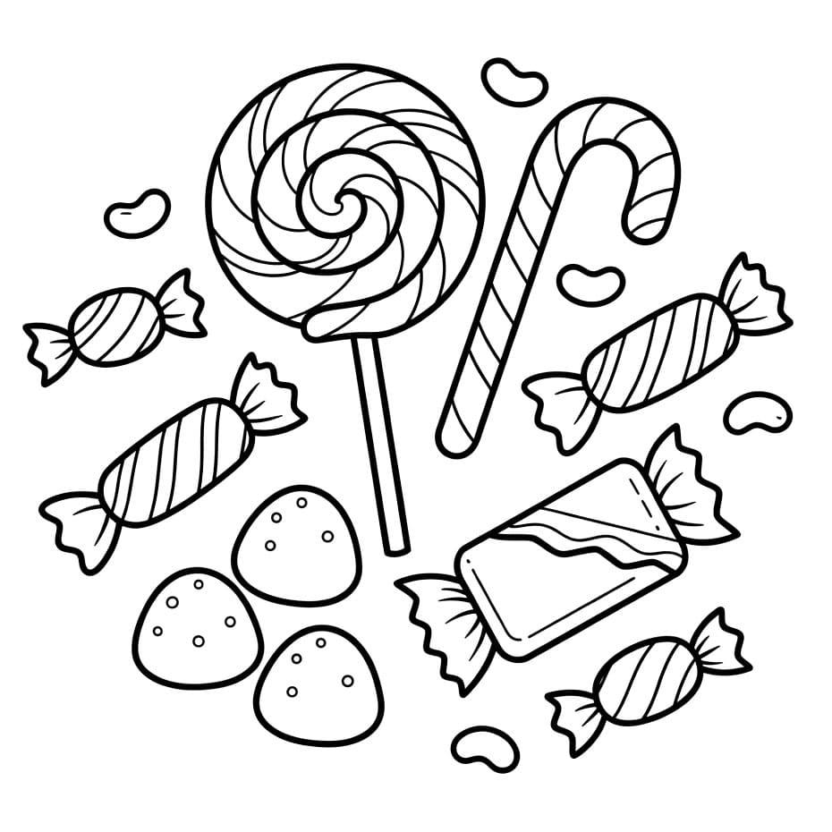 Hverdagslig Sukkertøy fargelegging