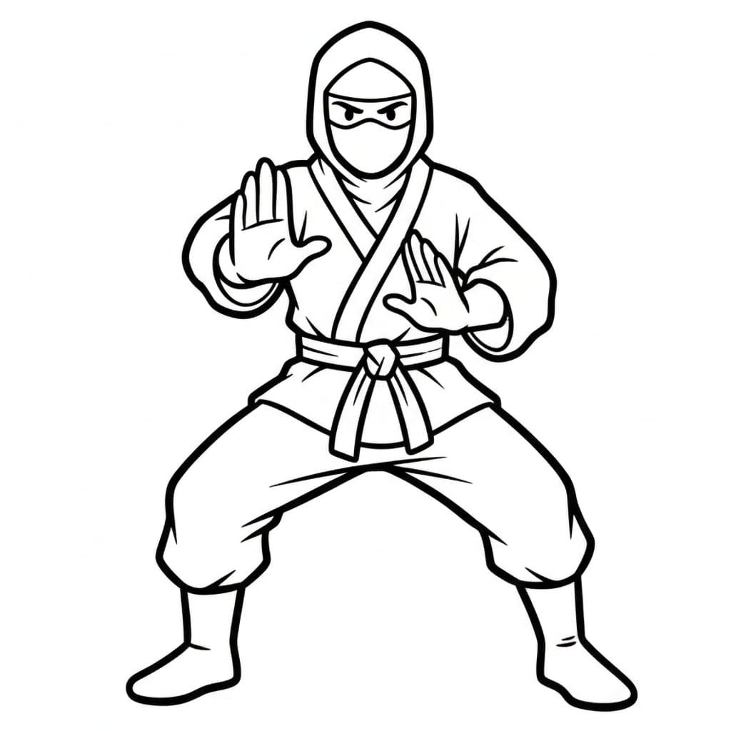 Klar ninja fargelegging