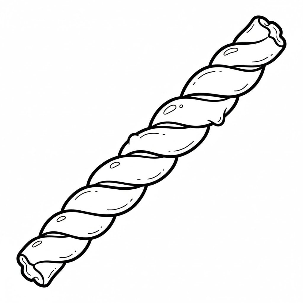 Langt Innpakket Sukkertøy fargelegging