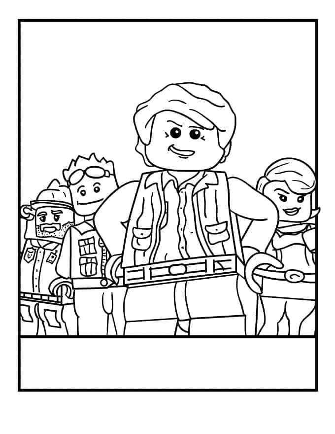 Lego City gratis bilde fargelegging