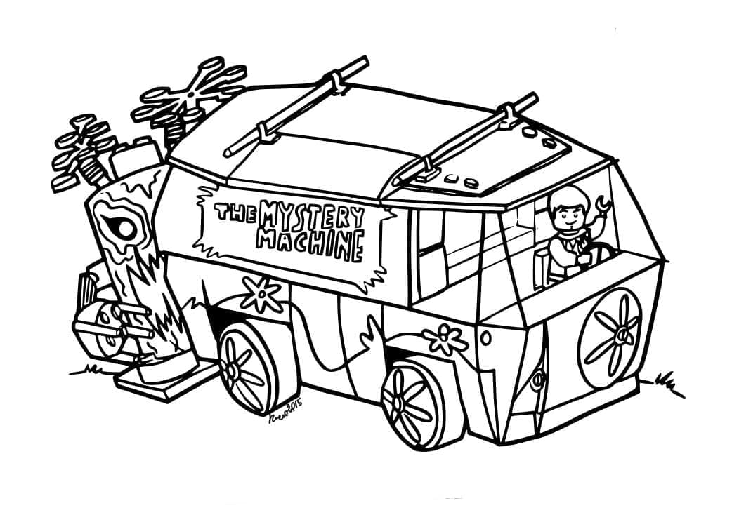 Lego City mystisk maskin fargelegging